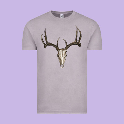 Deer Skull Vintage Tee Designed By Ranaportraitstore