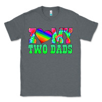 Charcoal Heather i love my two dads Classic Tee - HRA Design Shop