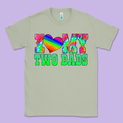 I Love My Two Dads Classic Tee Designed By Hra Design Shop