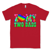 Red i love my two dads Classic Tee - HRA Design Shop