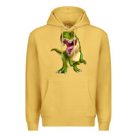 Antique Gold T-rex Premium Hoodie - MaliasSmallBusiness