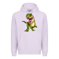 Lilac T-rex Premium Hoodie - MaliasSmallBusiness