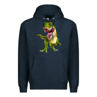 Navy T-rex Premium Hoodie - MaliasSmallBusiness