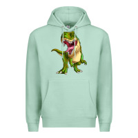 Seafoam T-rex Premium Hoodie - MaliasSmallBusiness