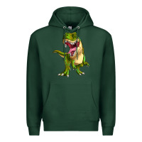 Sports Green T-rex Premium Hoodie - MaliasSmallBusiness