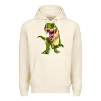 Tofu T-rex Premium Hoodie - MaliasSmallBusiness
