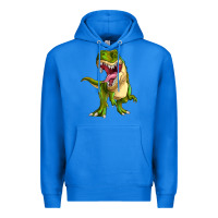 True Royal T-rex Premium Hoodie - MaliasSmallBusiness