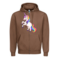 Chestnut unicorn Zipper Hoodie - Artiststas