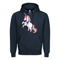 Navy unicorn Zipper Hoodie - Artiststas
