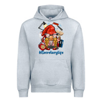 Heather Grey secretary life gnome Urban Hoodie - BarkalooDesign