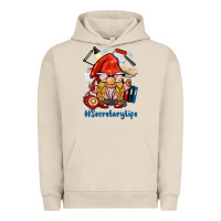 Pigment French Oak secretary life gnome Urban Hoodie - BarkalooDesign