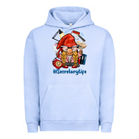 Pigment Grape Ice secretary life gnome Urban Hoodie - BarkalooDesign