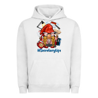 Pigment Lunar Rock secretary life gnome Urban Hoodie - BarkalooDesign