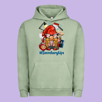 Secretary Life Gnome Urban Hoodie Designed By Barkaloodesign