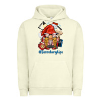 Pigment Pistachio secretary life gnome Urban Hoodie - BarkalooDesign