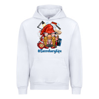 White secretary life gnome Urban Hoodie - BarkalooDesign
