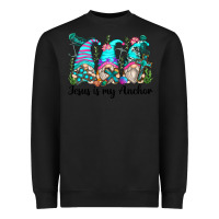 Black jesus is my anchor gnomes Heavyweight Sweatshirt - Zillion Design Studio