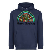 Navy merry christmas cactus rainbow Heavyweight Hoodie - BarkalooDesign