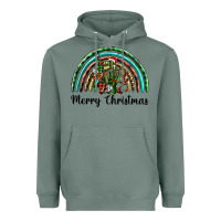 Sage merry christmas cactus rainbow Heavyweight Hoodie - BarkalooDesign