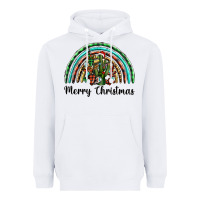 White merry christmas cactus rainbow Heavyweight Hoodie - BarkalooDesign