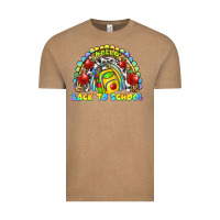 Hello Back To School Rainbow Vintage Tee | Teevron