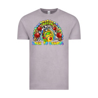 Vintage Zinc hello back to school rainbow Vintage Tee - texasbilliewilder