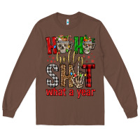 Chestnut ho ho holly shit what a year Long Sleeve Tee - FaDigitalArtStudio