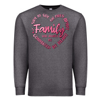 Charcoal Heather family Premium Sweatshirt - MaliasSmallBusiness