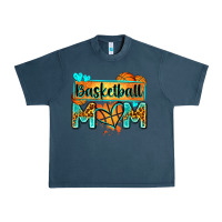 Midnight Navy basketball mom with leopard Urban Heavy Tee - Zillion Design Studio