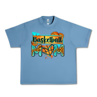 Pebble Blue basketball mom with leopard Urban Heavy Tee - Zillion Design Studio