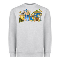 Heather Grey louisiana coffee cups Heavyweight Sweatshirt - texasbilliewilder