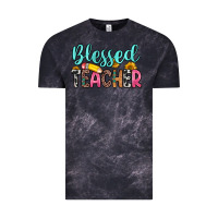 Cloud Black blessed teacher Vintage Tee - Zillion Design Studio
