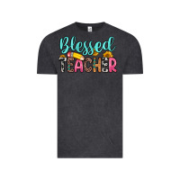 Vintage Black blessed teacher Vintage Tee - Zillion Design Studio