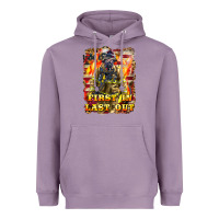Lavender First In last Out Firefighter Heavyweight Hoodie - LillyAllenDesigns