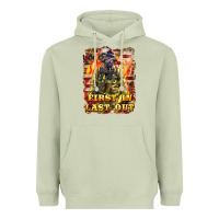 Matcha First In last Out Firefighter Heavyweight Hoodie - LillyAllenDesigns