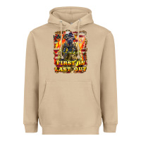 Mushroom First In last Out Firefighter Heavyweight Hoodie - LillyAllenDesigns