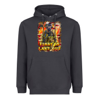 Smoke First In last Out Firefighter Heavyweight Hoodie - LillyAllenDesigns