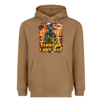 Toasted Coconut First In last Out Firefighter Heavyweight Hoodie - LillyAllenDesigns