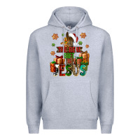 Heather Grey The real gift is Jesus Premium Hoodie - NancyCooperArtShop
