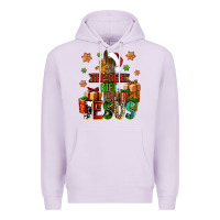 Lilac The real gift is Jesus Premium Hoodie - NancyCooperArtShop