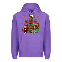 Purple The real gift is Jesus Premium Hoodie - NancyCooperArtShop