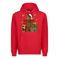 Red The real gift is Jesus Premium Hoodie - NancyCooperArtShop