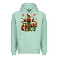 Seafoam The real gift is Jesus Premium Hoodie - NancyCooperArtShop