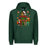 Sports Green The real gift is Jesus Premium Hoodie - NancyCooperArtShop