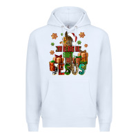 White The real gift is Jesus Premium Hoodie - NancyCooperArtShop