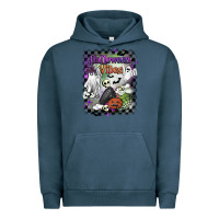Pigment Midnight Navy halloween vibes Urban Hoodie - BarkalooDesign