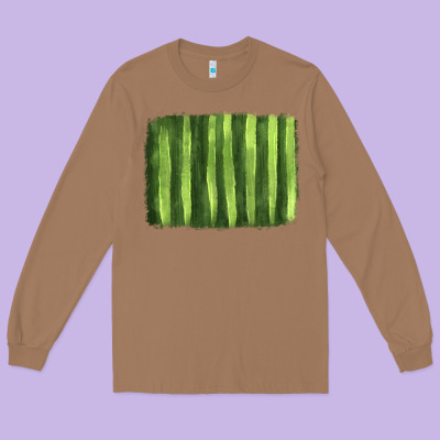 Watermelon Pattern Background Long Sleeve Tee Designed By Hra Design Shop