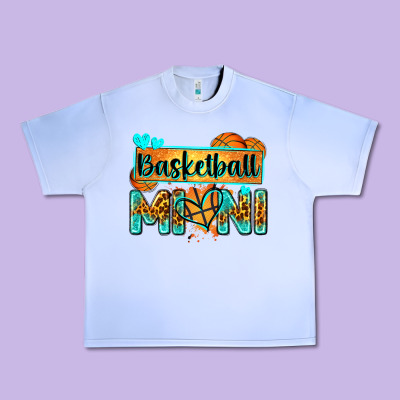 Basketball Mini With Leopard Urban Heavy Tee Designed By Zillion Design Studio