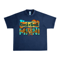 Navy basketball mini with leopard Urban Heavy Tee - Zillion Design Studio