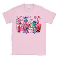Bubblegum Pink breast cancer stitch coffee cups Classic Tee - AdoDesignShop